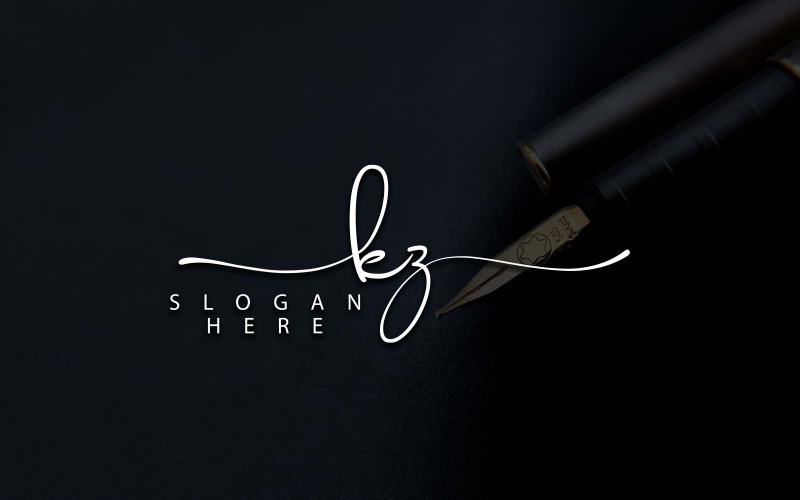 Fotografia creativa KZ Letter Logo Design