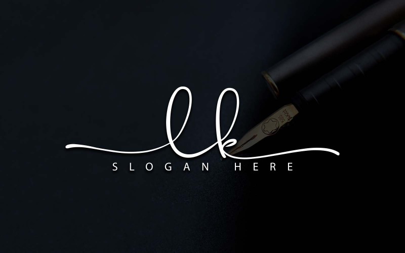 Fotografia Criativa LK Letter Logo Design