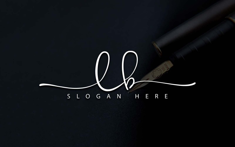 Kreativ fotografi LB Letter Logotypdesign