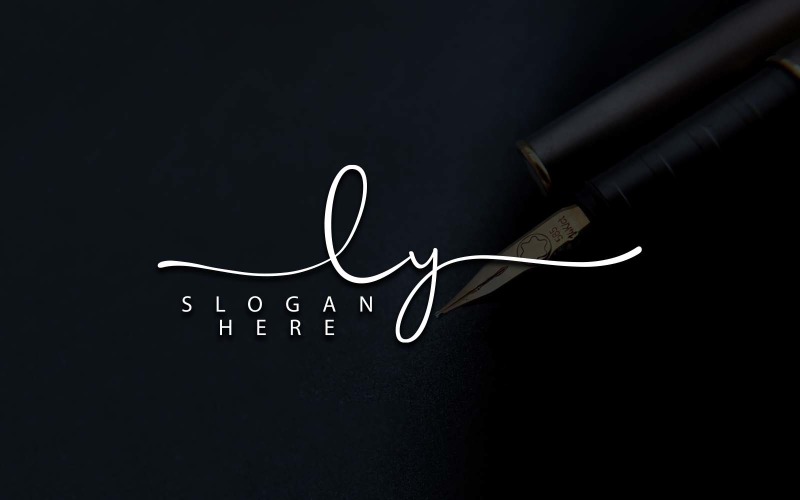 Креативная фотография Дизайн логотипа буквы LY