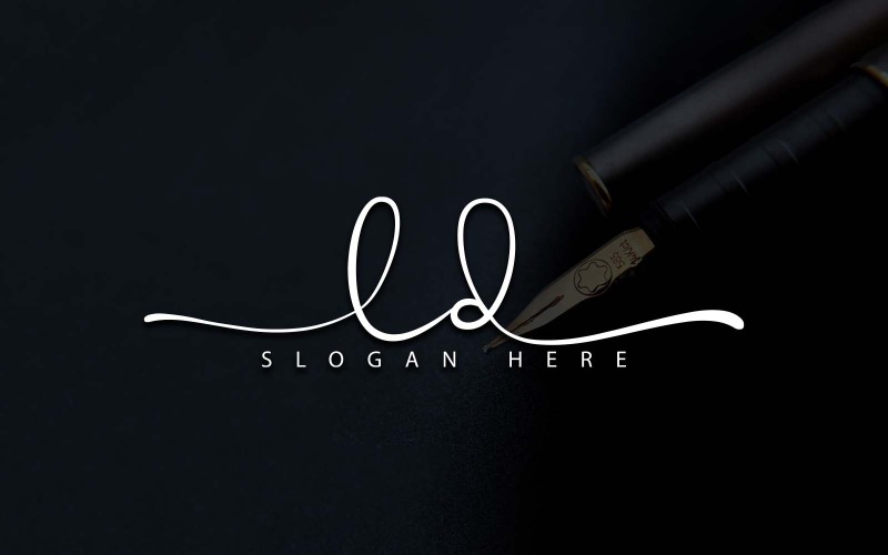 Креативная фотография Дизайн логотипа LD Letter