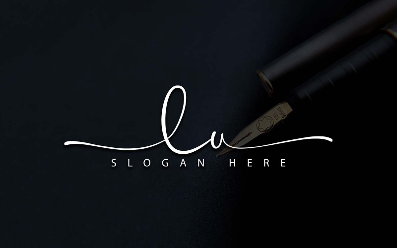 Kreatywna fotografia LU Letter Logo Design