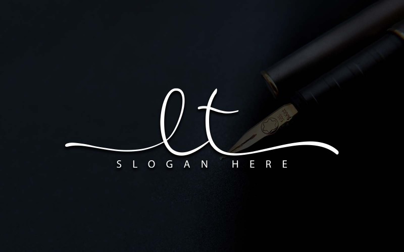 Projekt logo kreatywnej fotografii LT Letter