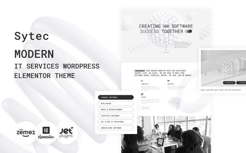 Sytec - Tema WordPress Elementor per servizi IT