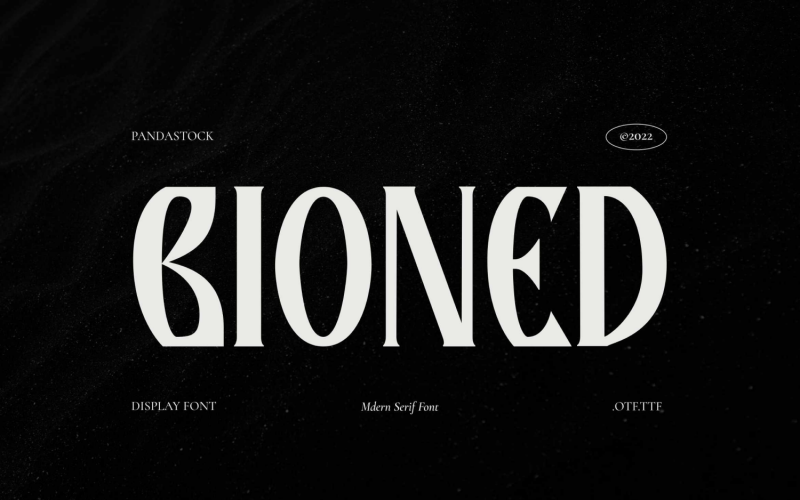 Bioned Modern Serif kijelző betűtípus