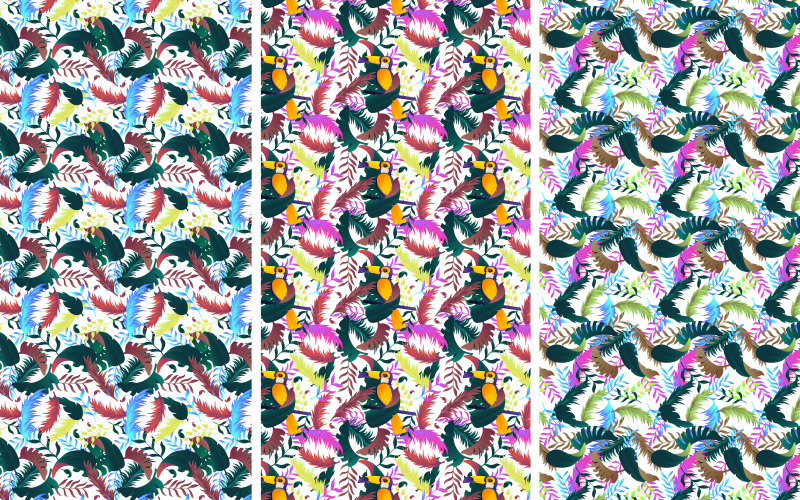 矢量中的光丛林图案