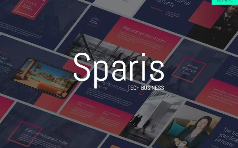 Sparis - Plantilla de Keynote de negocios tecnológicos