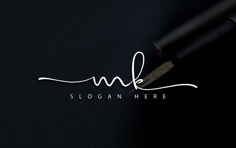 Creative Photography MK Letter Logo Design