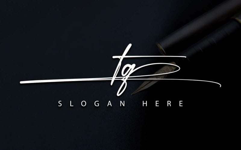 Fotografía creativa Diseño de logotipo de letra TQ