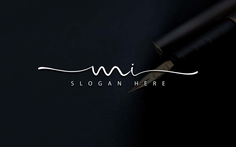 Fotografia creativa MI Lettera Logo Design
