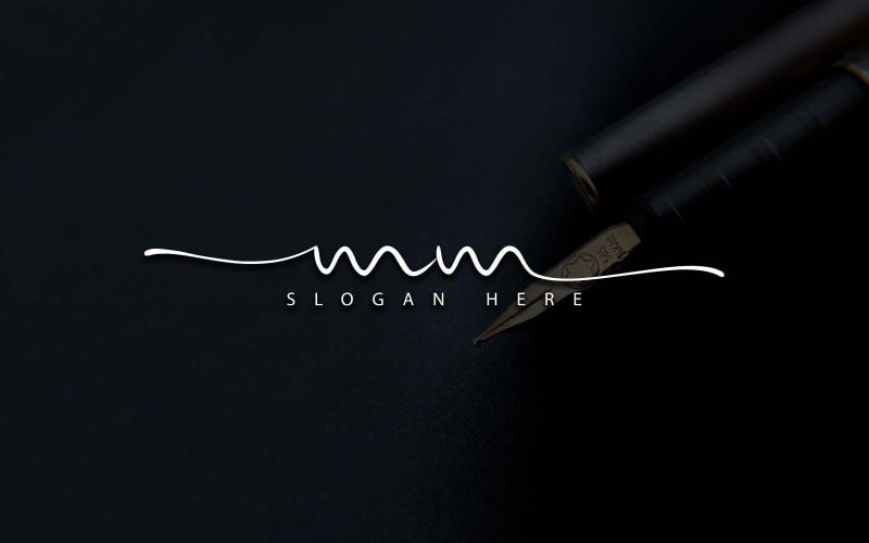 Fotografia creativa MM Letter Logo Design