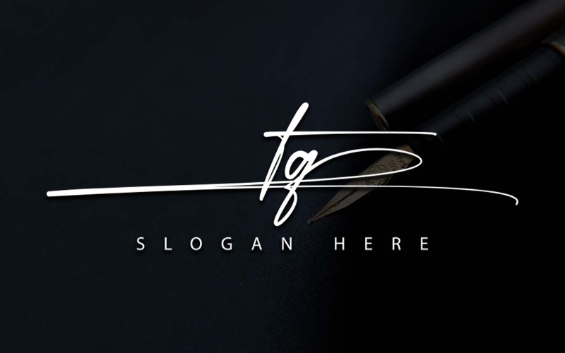 Kreativ fotografi TQ Letter Logotypdesign