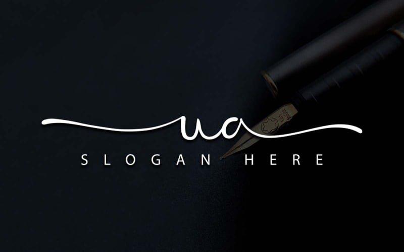 Kreativ fotografi UA Letter Logo Design