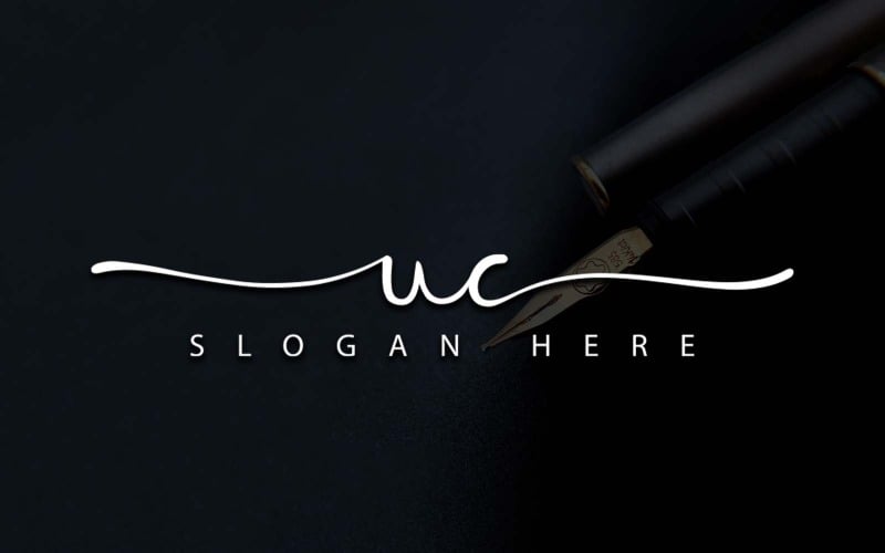 Kreativ fotografi UC Letter Logo Design