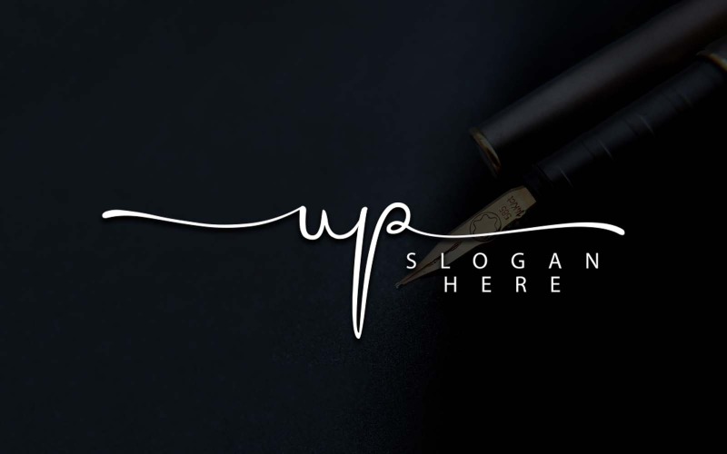 Kreativ fotografi UP Letter Logotypdesign