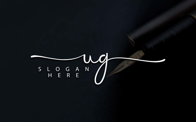Kreatív fotózás UG Letter Logo Design