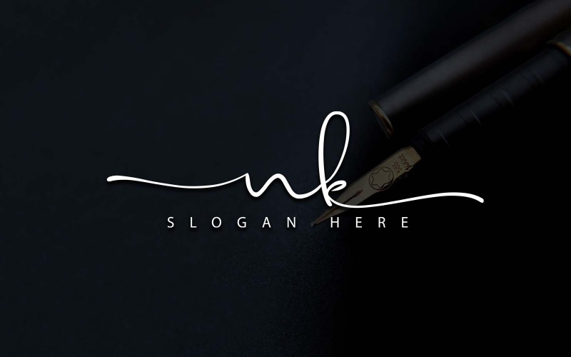 Kreative Fotografie NK Letter Logo Design