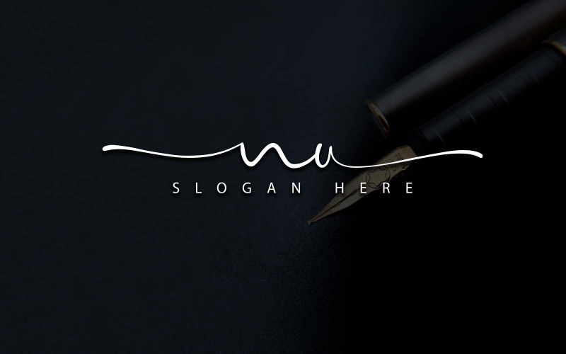 Kreativní fotografie NU Letter Logo Design