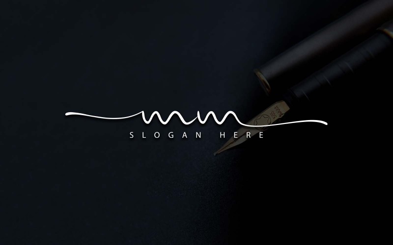 Kreatywna fotografia MM list Logo Design
