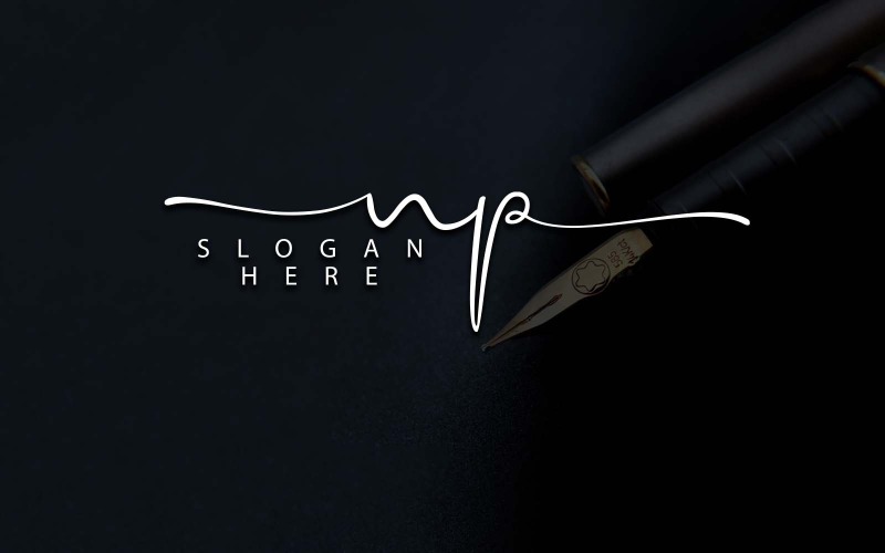 Kreatywna fotografia NP Letter Logo Design