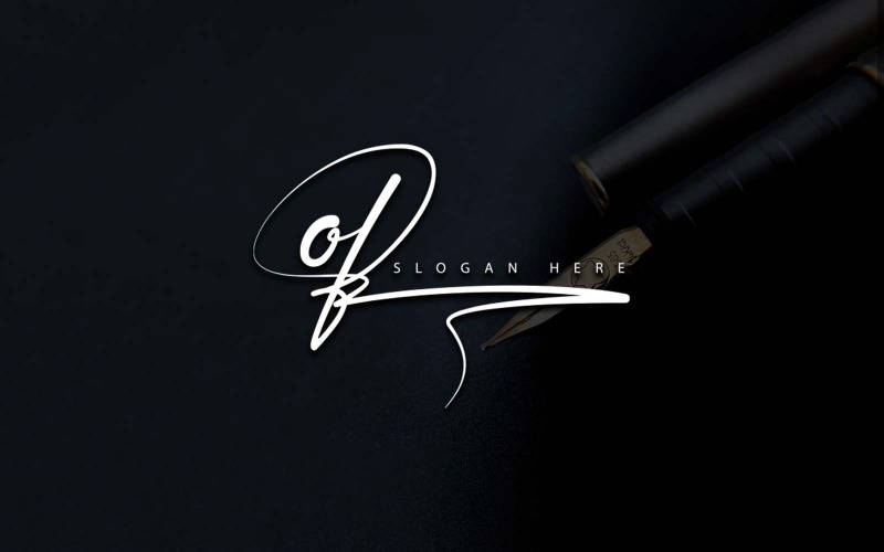 Creatieve fotografie van brief logo ontwerp
