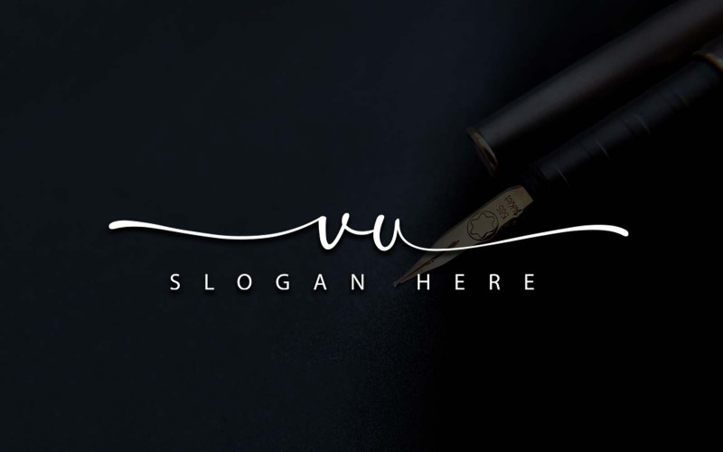 Creatieve fotografie VU brief logo ontwerp