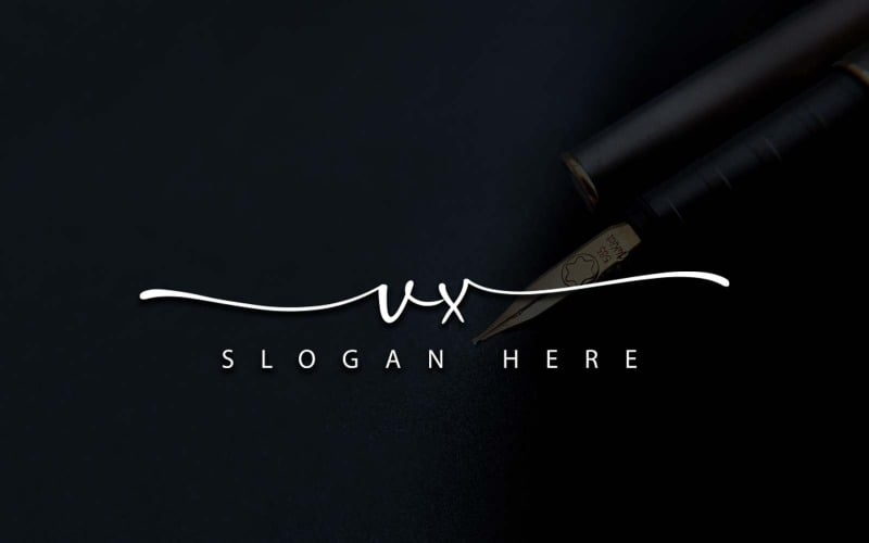 Creatieve fotografie VX brief Logo ontwerp