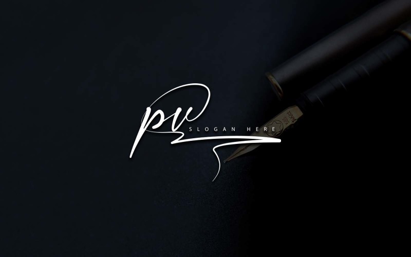 Pv p v letter logo design vector canvas prints for the wall • canvas prints  shape, simple, background | myloview.com