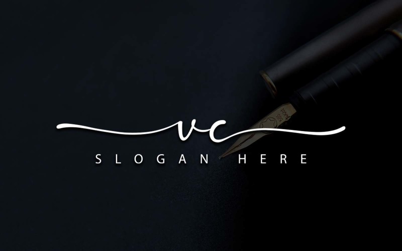 Fotografia creativa VC Letter Logo Design