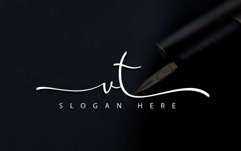 Fotografia creativa VT Letter Logo Design