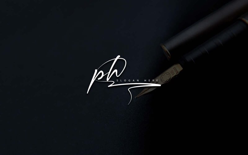 Kreativ fotografi PH Letter Logotypdesign