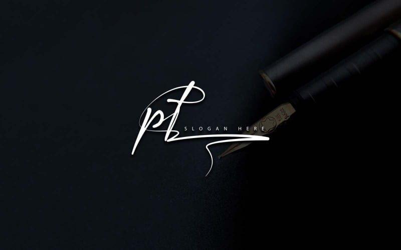Kreativ fotografi PT Letter Logo Design