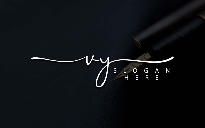 Kreativ fotografi VY Letter Logo Design