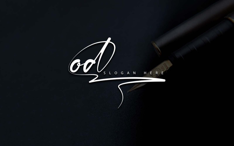 Kreatív fotózás OD Letter Logo Design