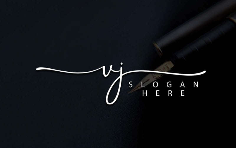 Kreativní fotografie VJ Letter Logo Design