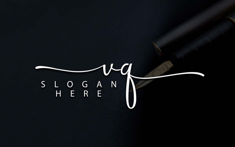 Kreatywna fotografia VQ Letter Logo Design