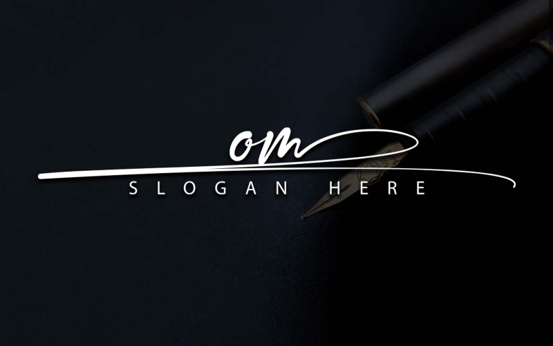 Photographie créative Création de logo de lettre OM