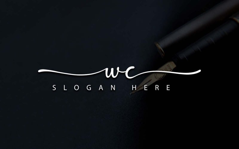 Creative Photography WC Letter Logo Design