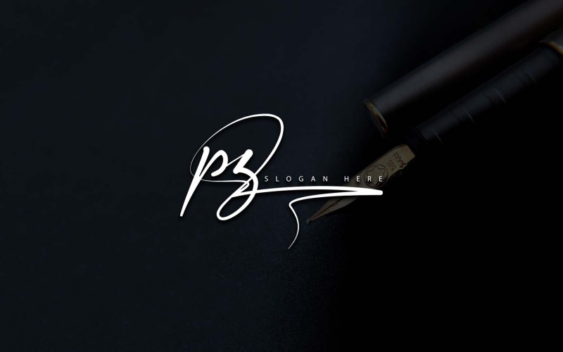 Fotografia creativa PZ Lettera Logo Design
