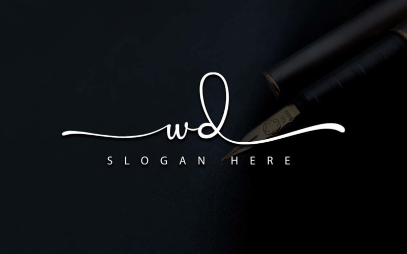 Fotografia creativa WD Letter Logo Design