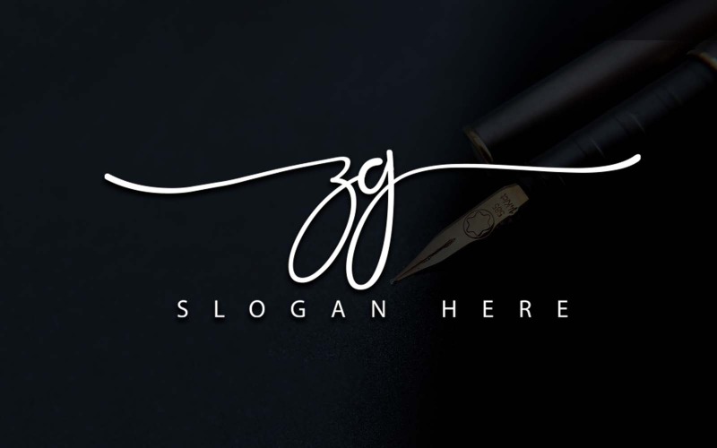 Fotografia creativa ZG Letter Logo Design