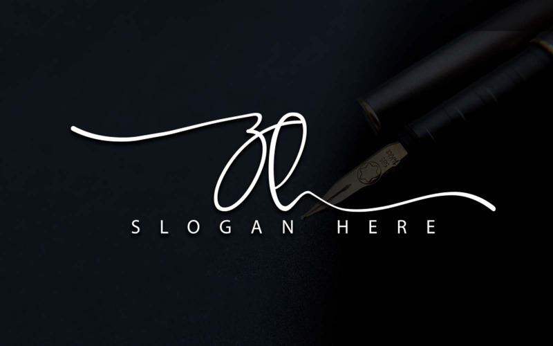 Fotografia creativa ZH Letter Logo Design