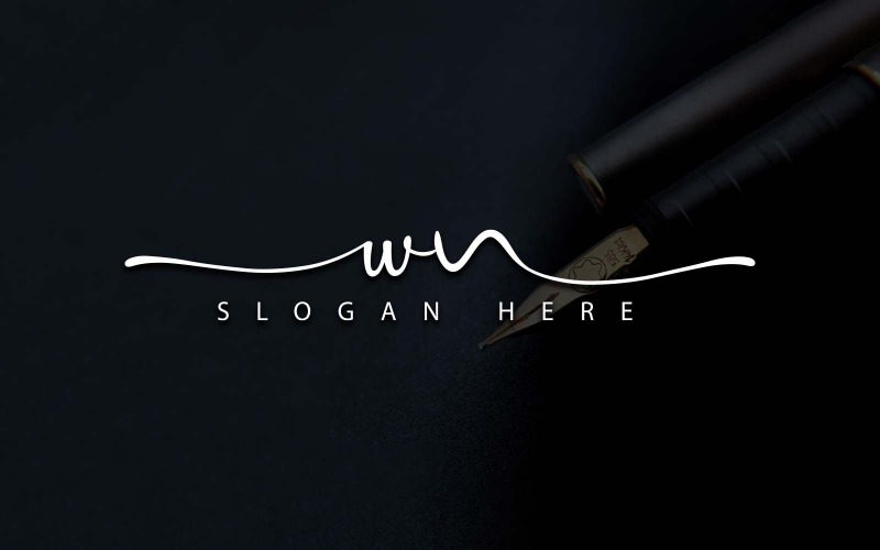 Kreativ fotografi WN Letter Logo Design