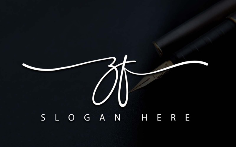 Kreativ fotografi ZF Letter Logo Design