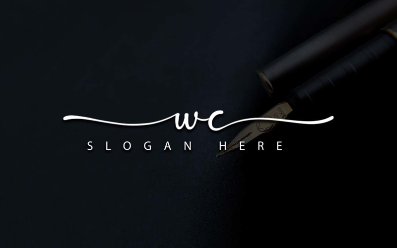 Креативная фотография Дизайн логотипа WC Letter