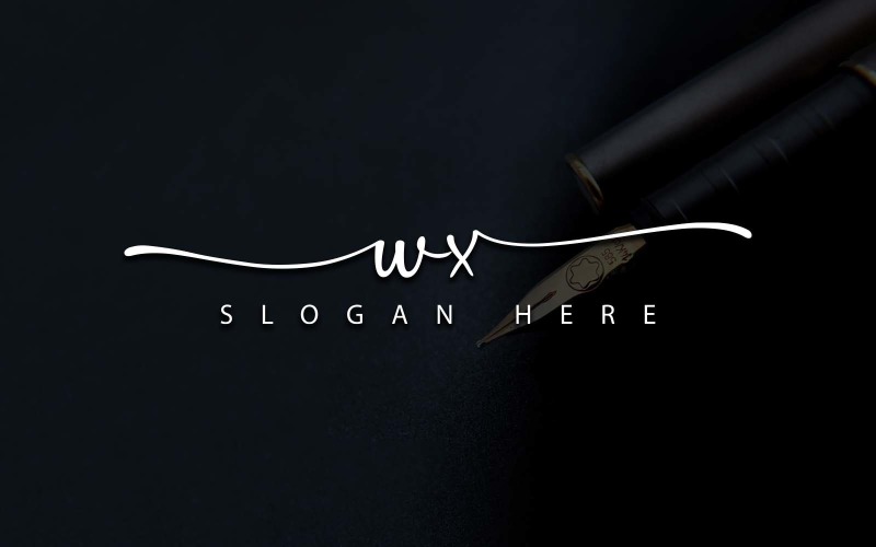 Креативная фотография Дизайн логотипа WX Letter