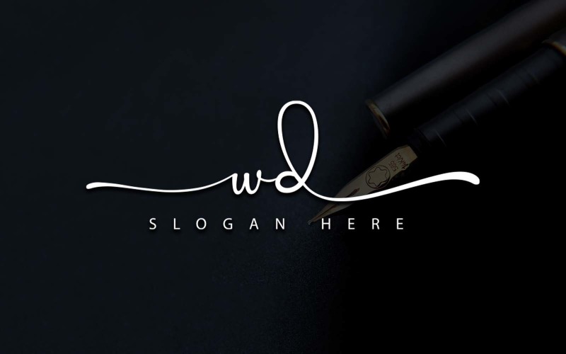 Kreativní fotografie WD Letter Logo Design