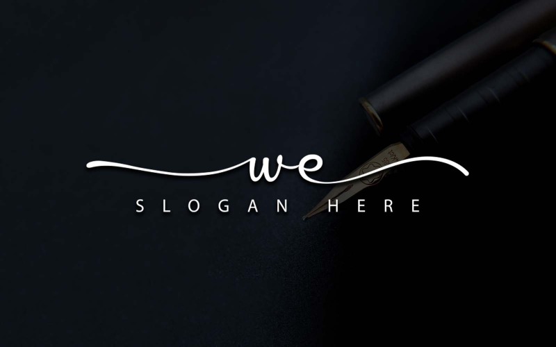 Kreativní fotografie WE Letter Logo Design - BRAND