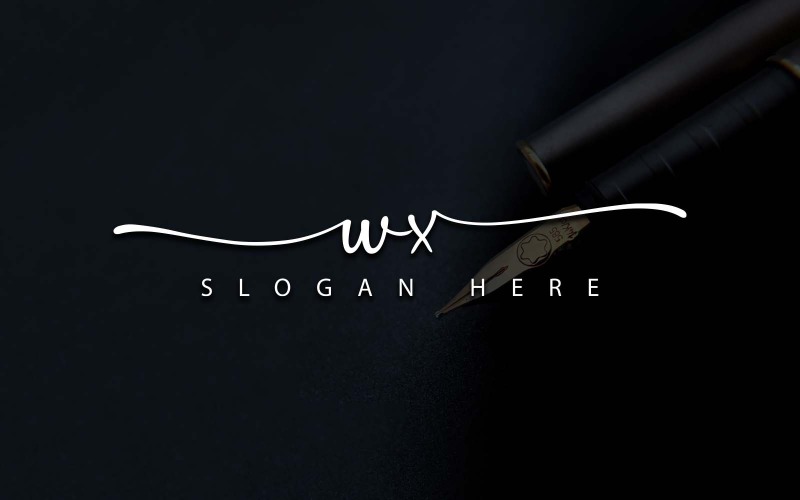 Kreativní fotografie WX Letter Logo Design