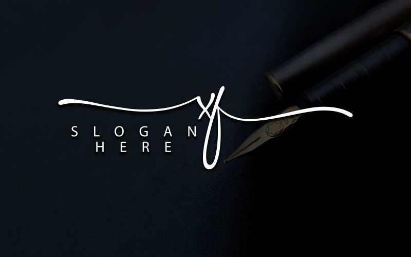 Design de logotipo de letra XF de fotografia criativa